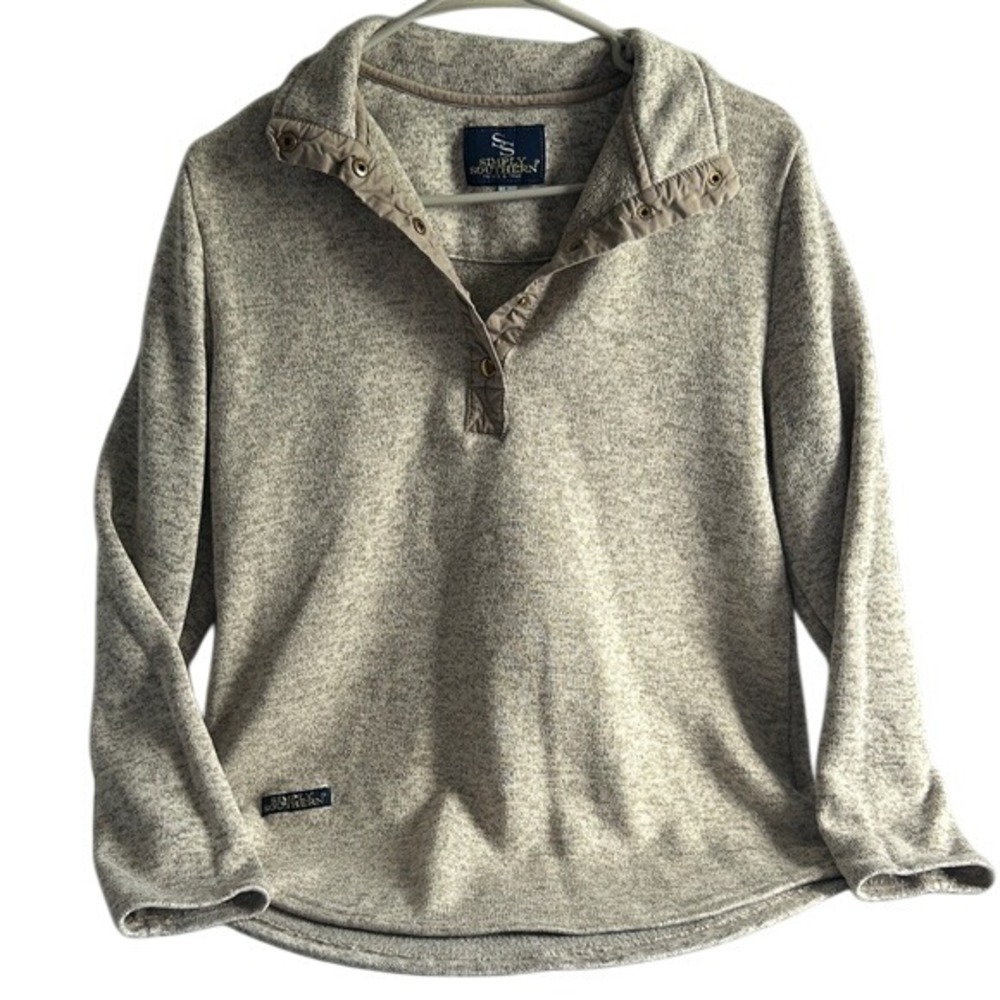 Simply‎ Southern Men's V-Neck Sweater - Brownish Size L Preowned Good Condition